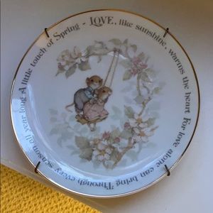 Vintage Lasting Memories Decorative Plate Mice